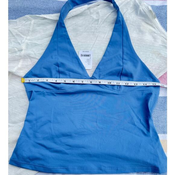 NWT Free People Blue Halter Top – Size L - Picture 4 of 5
